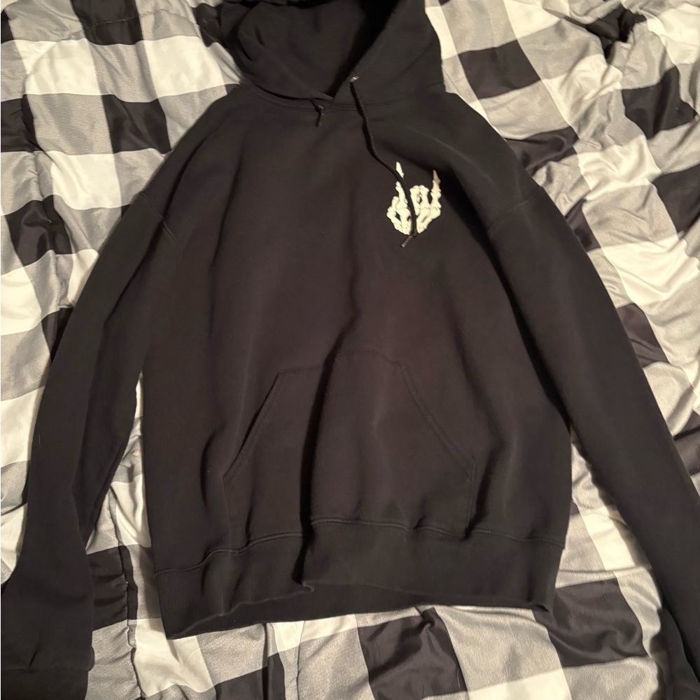 Black Skeleton Hand Hoodie